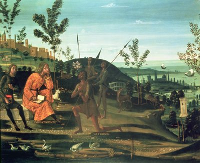 Escipión y sus acusadores de Bernardino Fungai